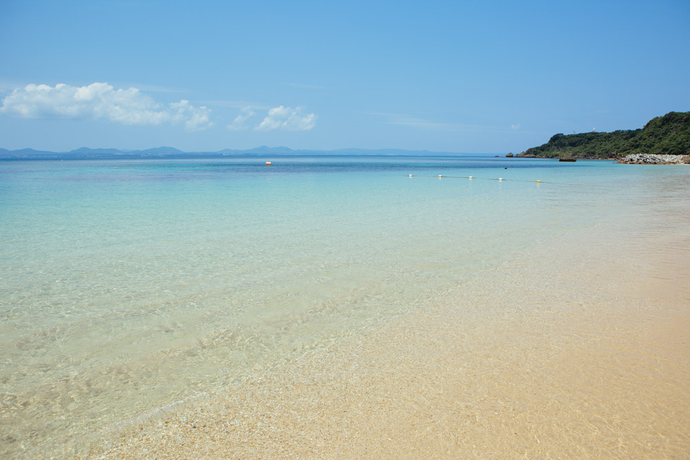 夏休みでも混雑しない海