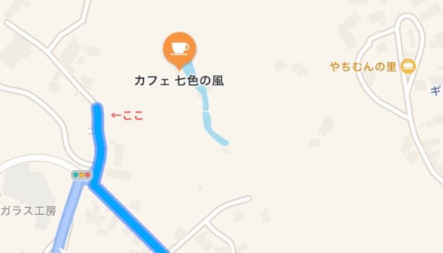 カフェ七色の風のアクセス