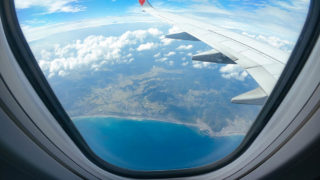 那覇空港上空の眺め