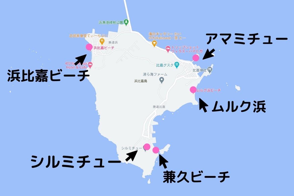 浜比嘉島マップ