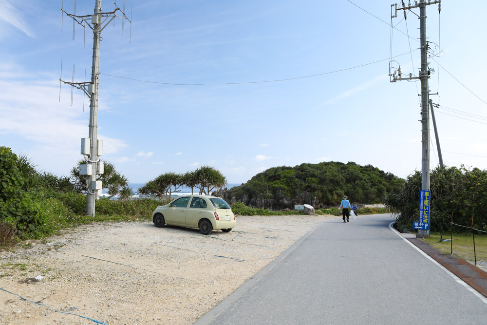 トケイ浜の駐車場