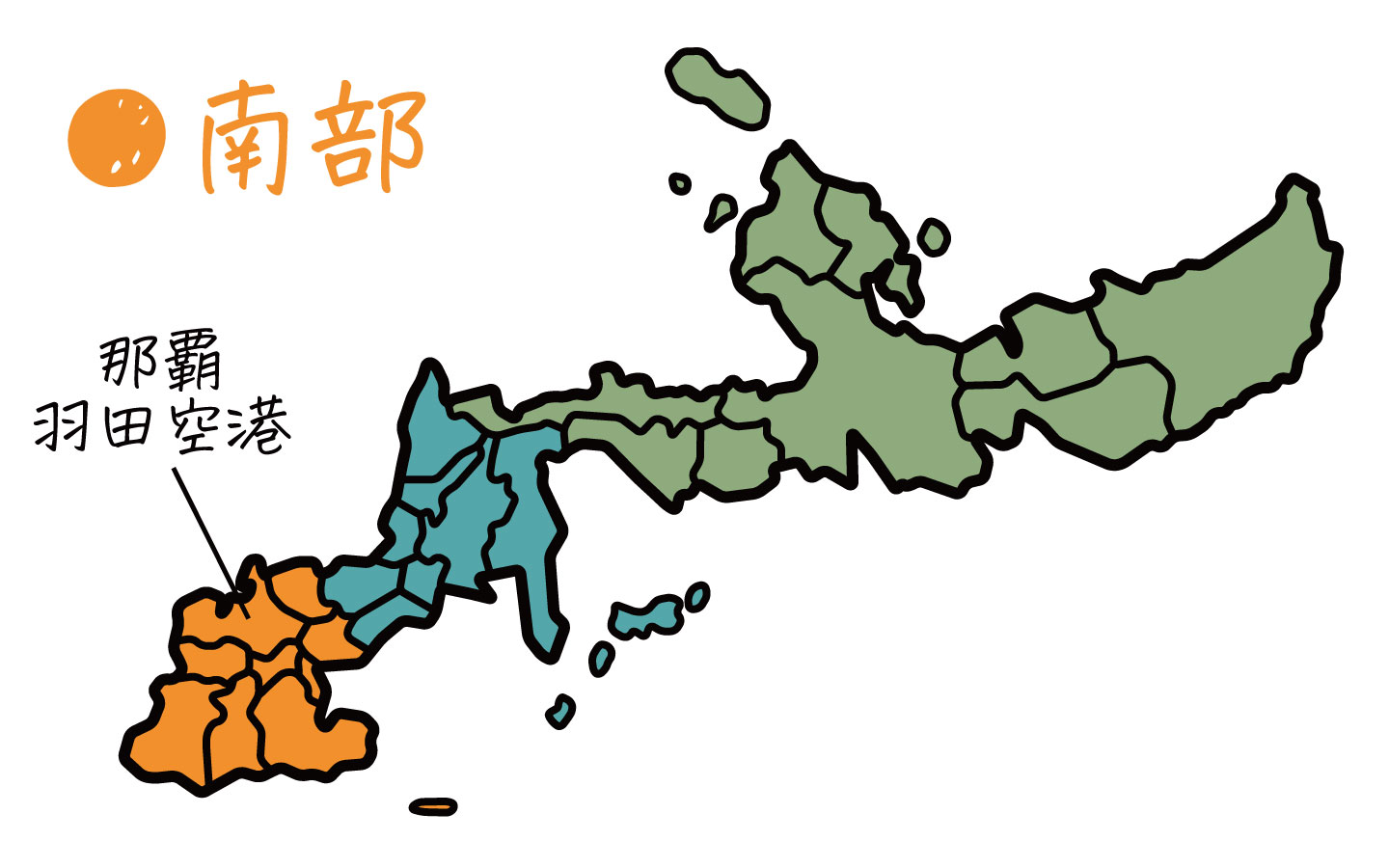 沖縄 南部の地図
