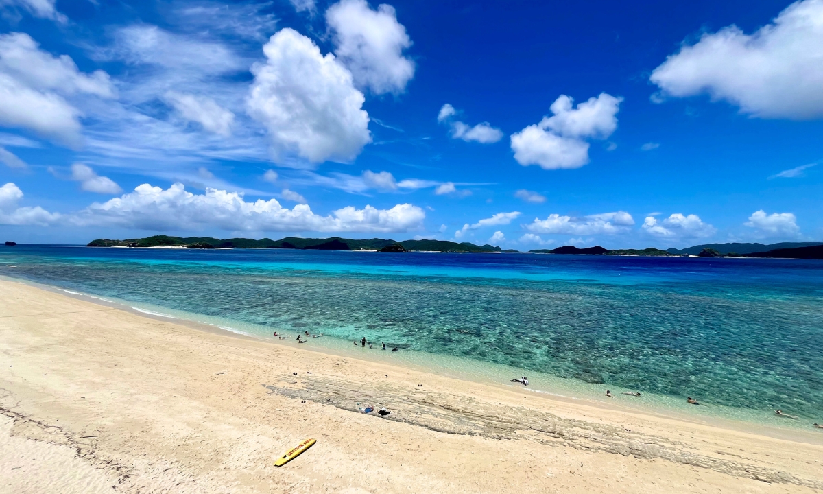 絶景のテラスがあるニシバマ